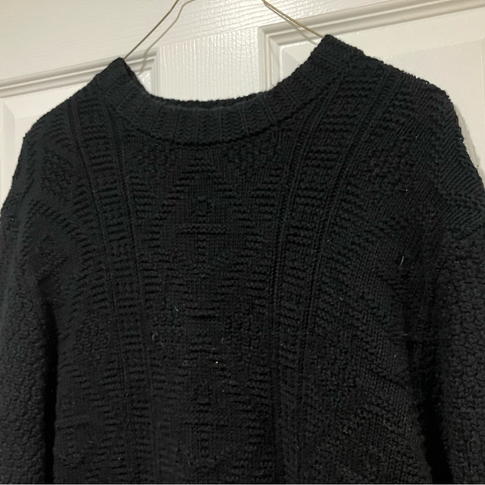 J. Crew Black Knit Sweater - Medium